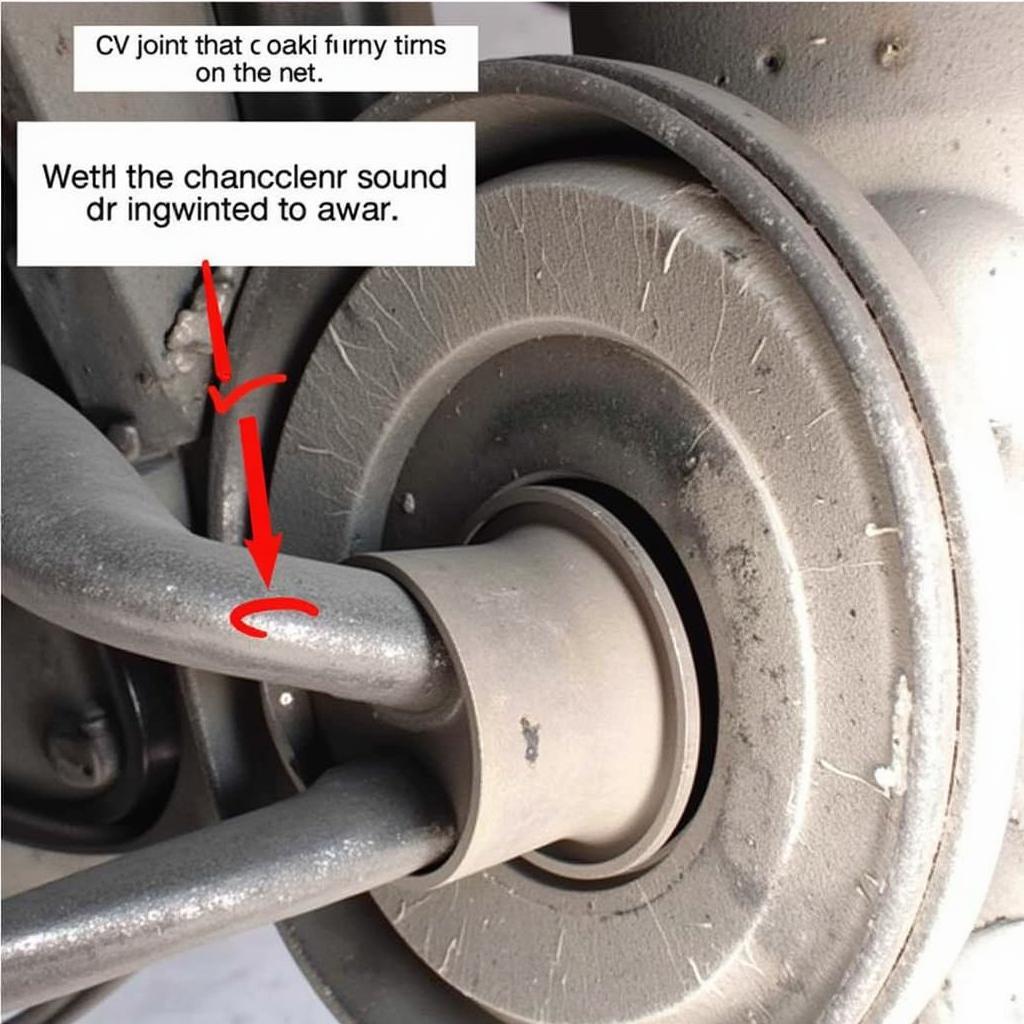 Clicking sound when turning indicates CV joint failure