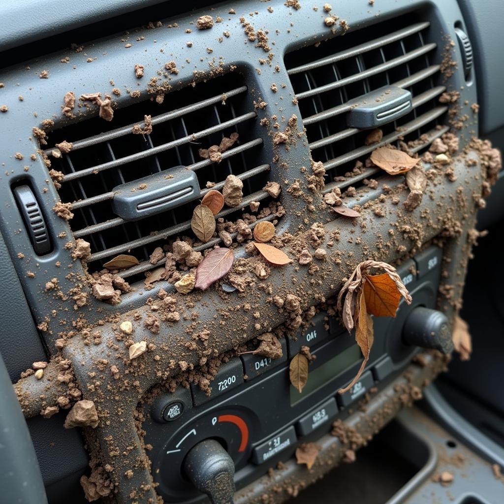 Clogged AC Condenser