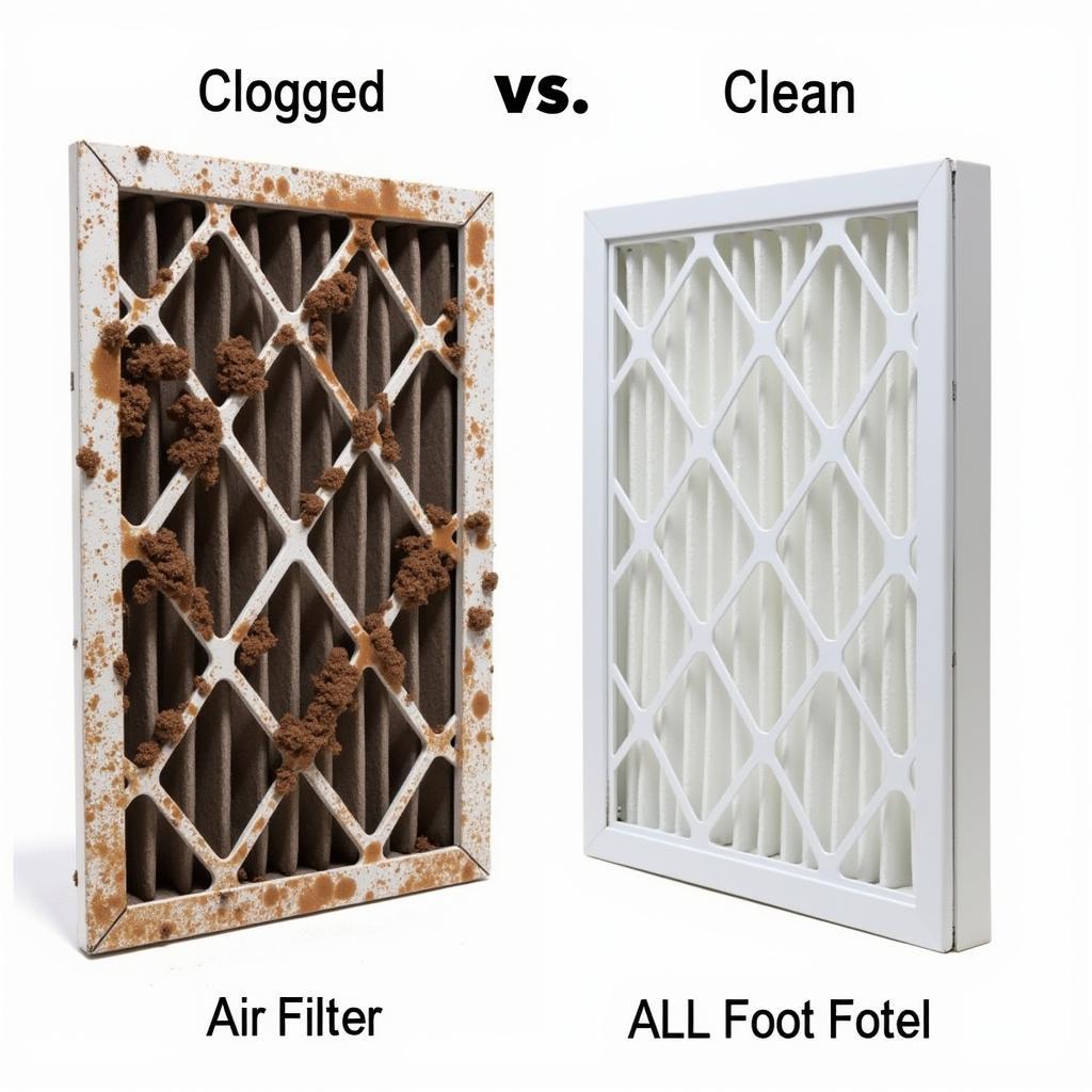 Clogged vs. Clean Air Filter