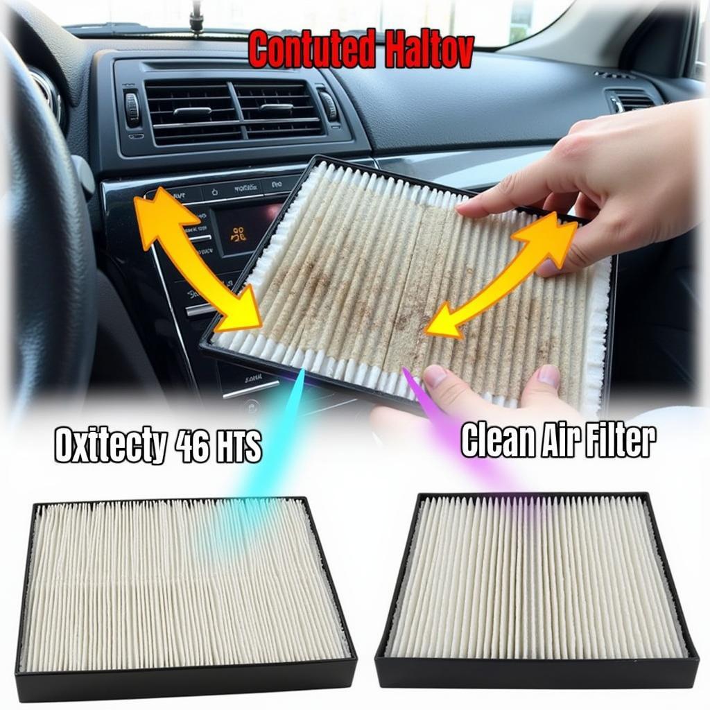 Clogged Cabin Air Filter Reducing Airflow