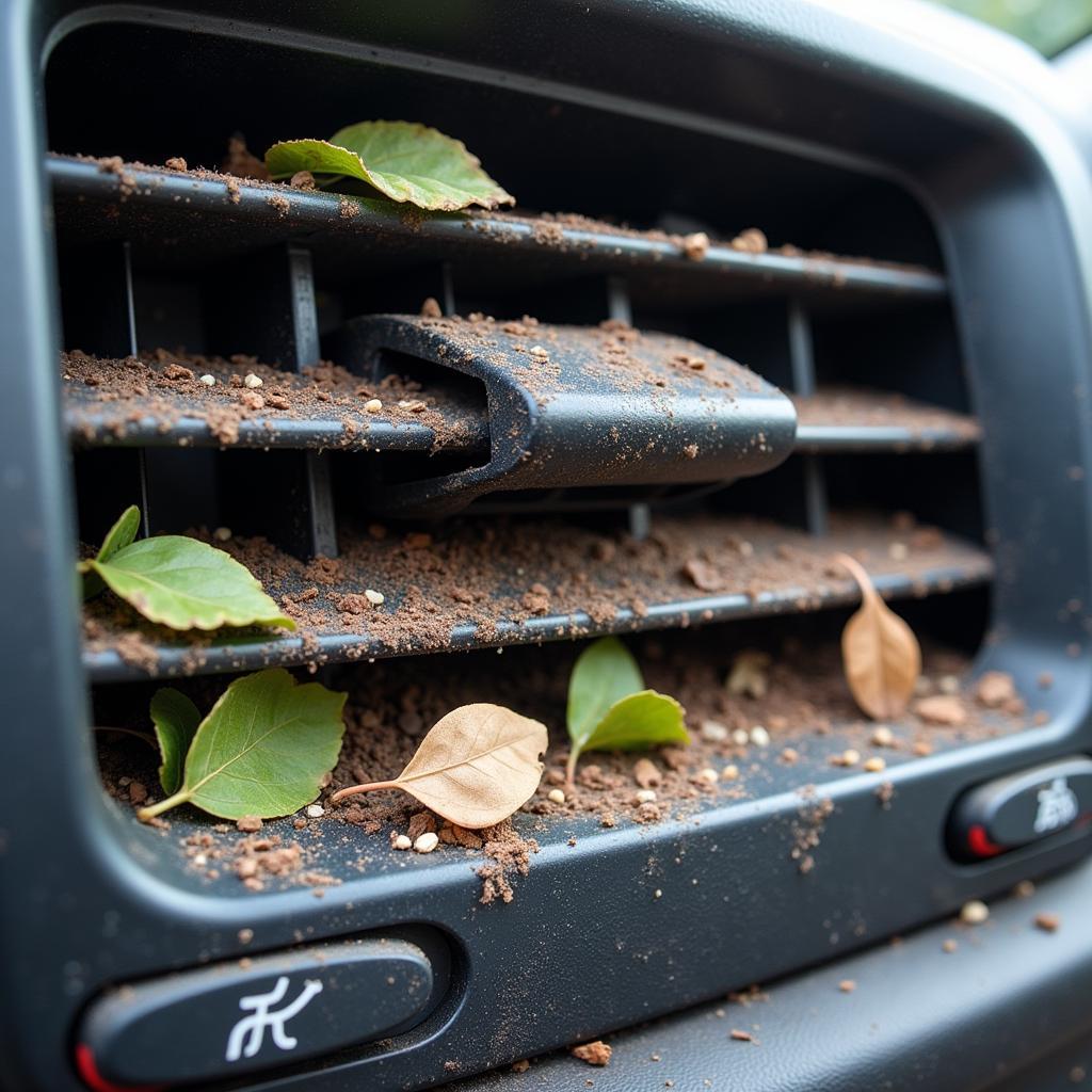 clogged car ac condenser