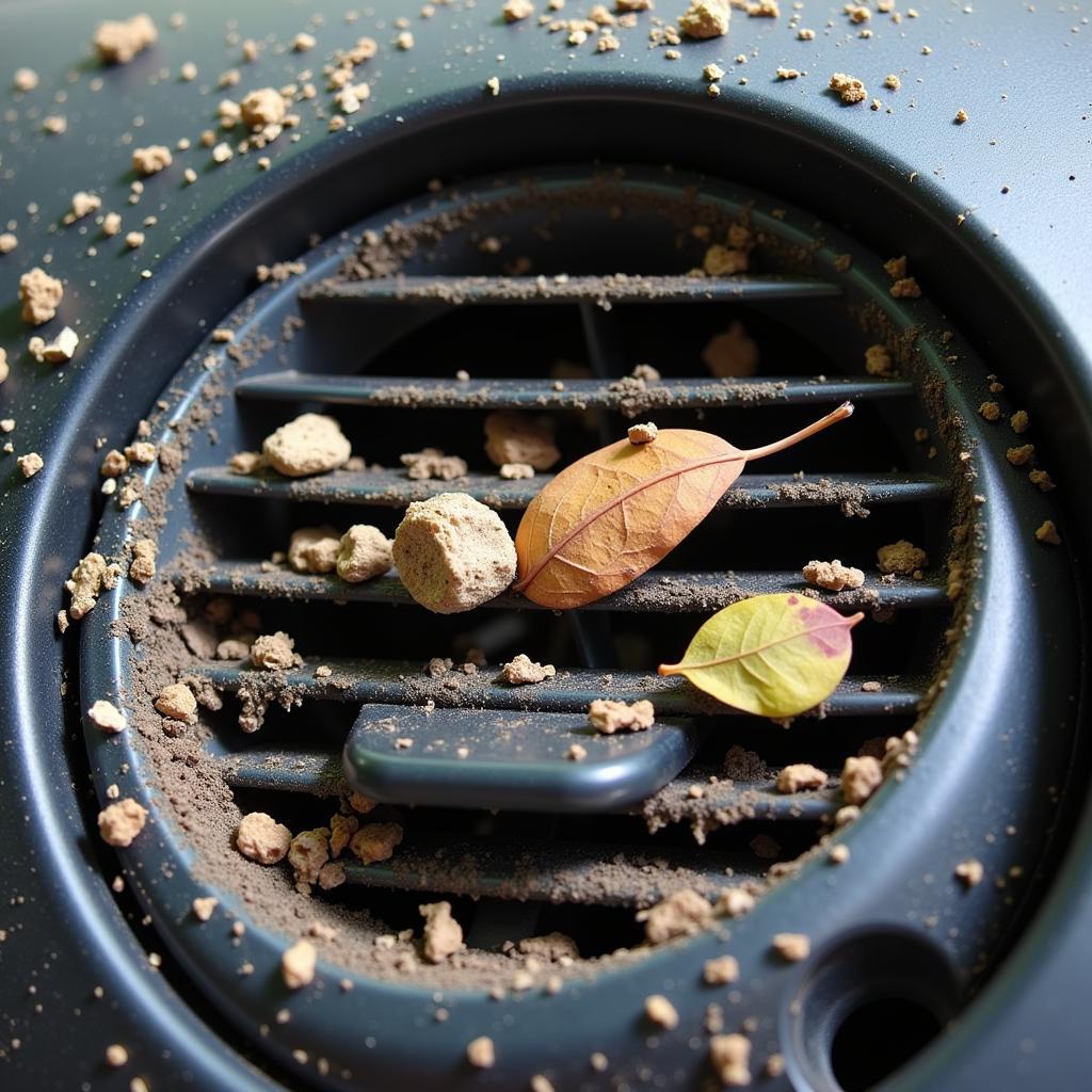 Clogged Car AC Condenser