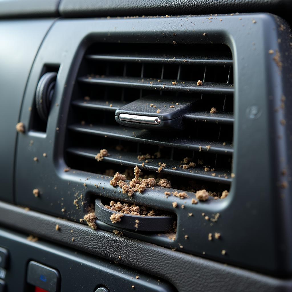 Clogged Car AC Condenser Example