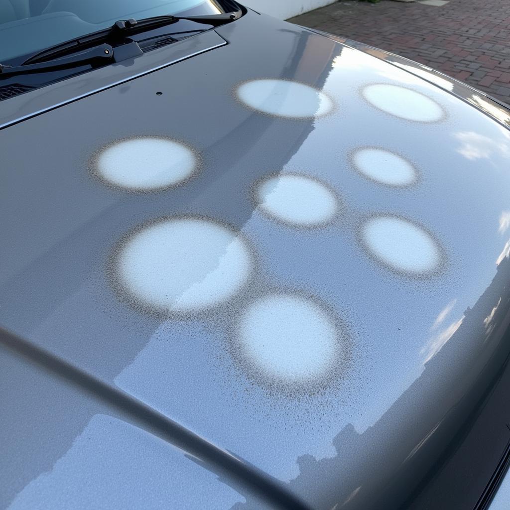 Cloudy Car Paint Due to Hard Water Spots