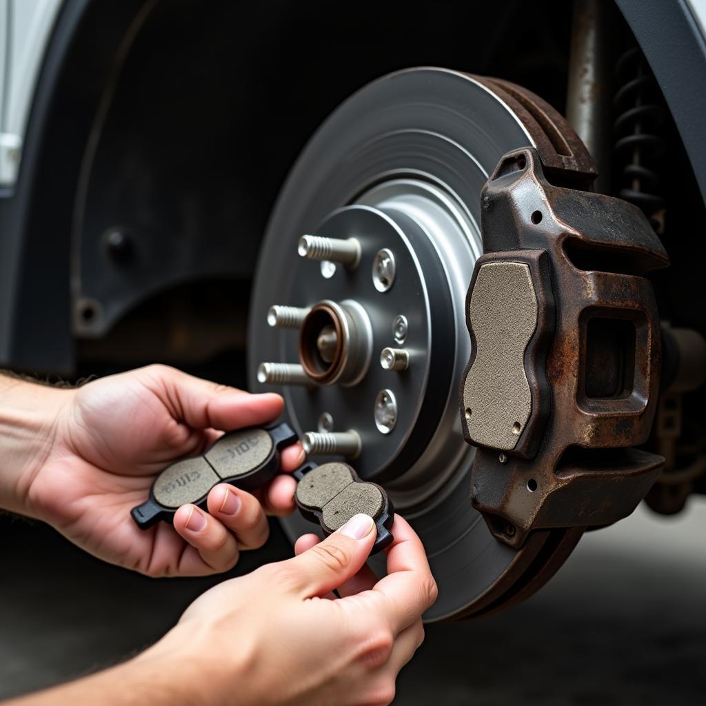 Replacing Worn Brake Pads on a Club Car