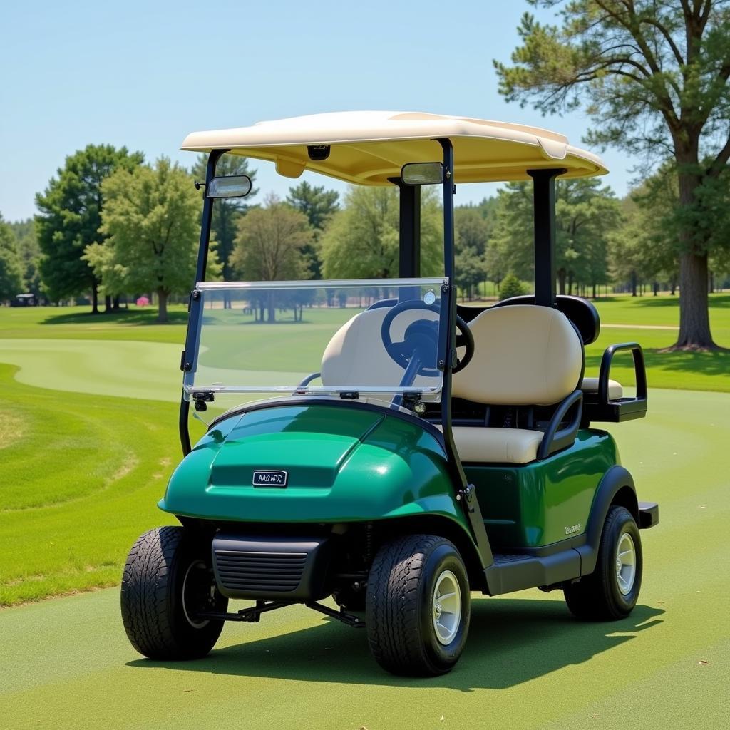 Club Car Driving Smoothly