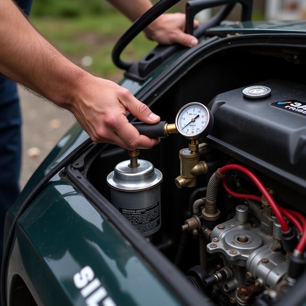 Club Car Gas Engine Fuel System Inspection