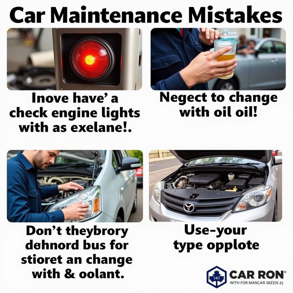 Common car maintenance mistakes.