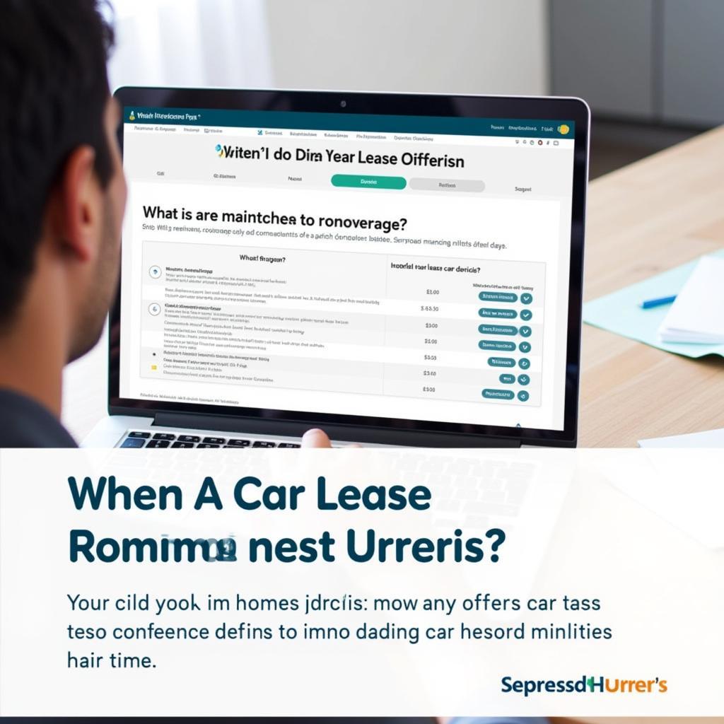 Comparing different car lease offers