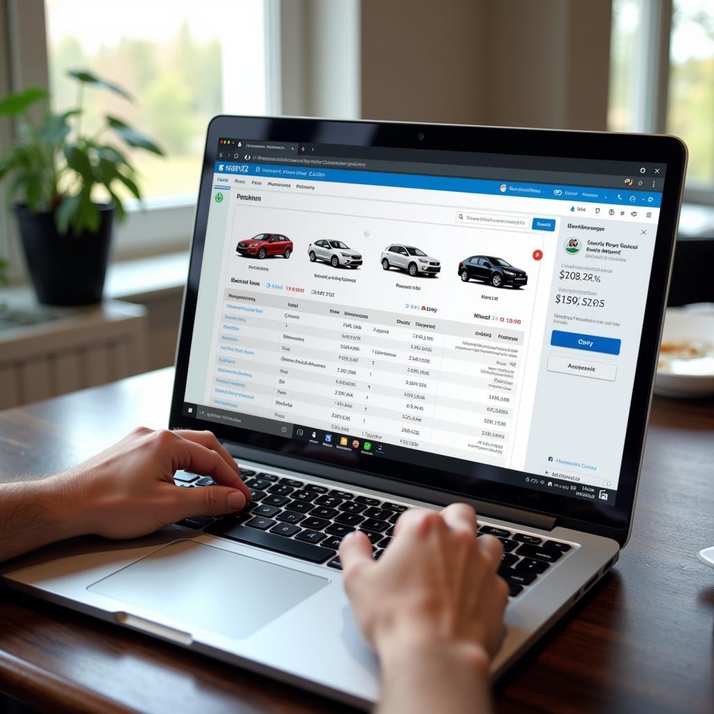 Comparing Car Prices Online