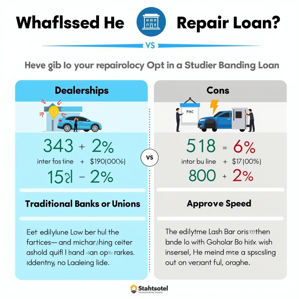 Comparing Car Repair Loan Options: Dealership vs. Bank