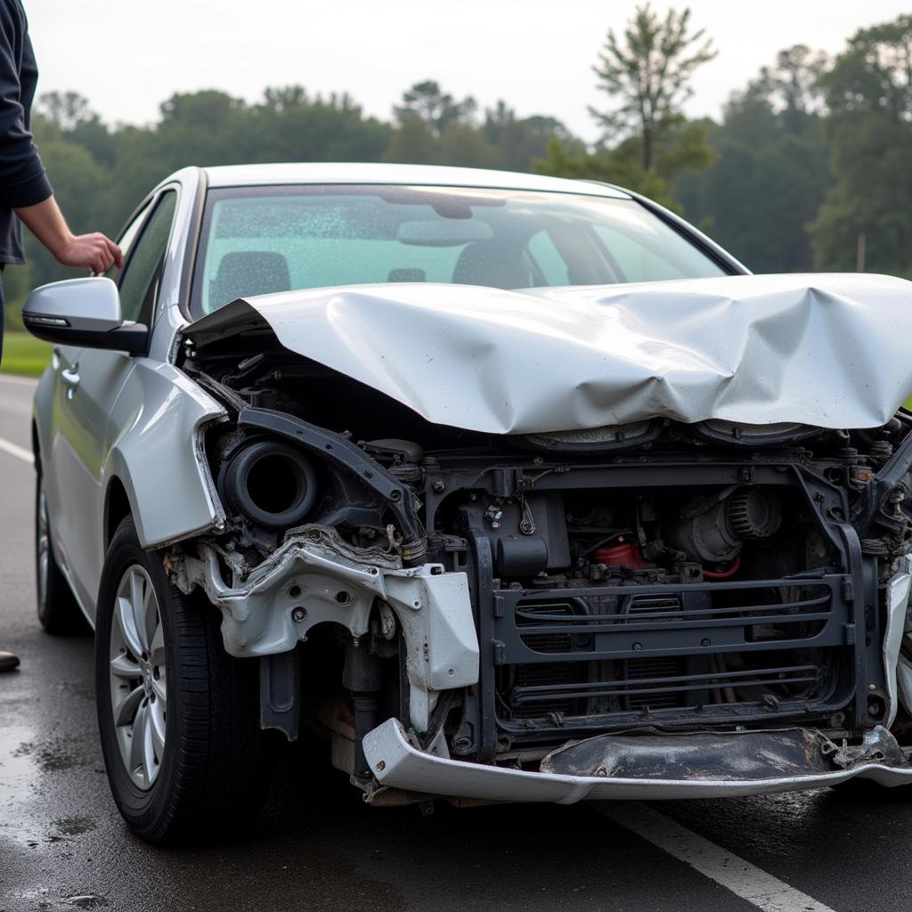 Assessing Damage on a Totaled Car