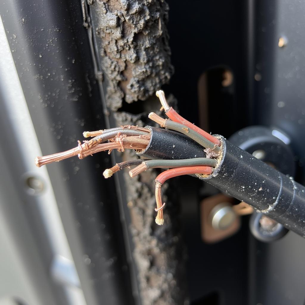 Damaged Flexible Wire in a Car Door