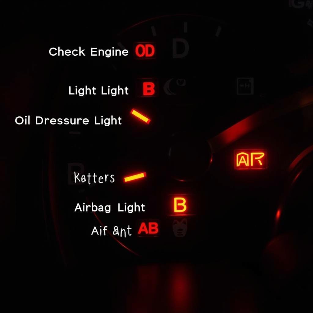 Car Dashboard Warning Lights