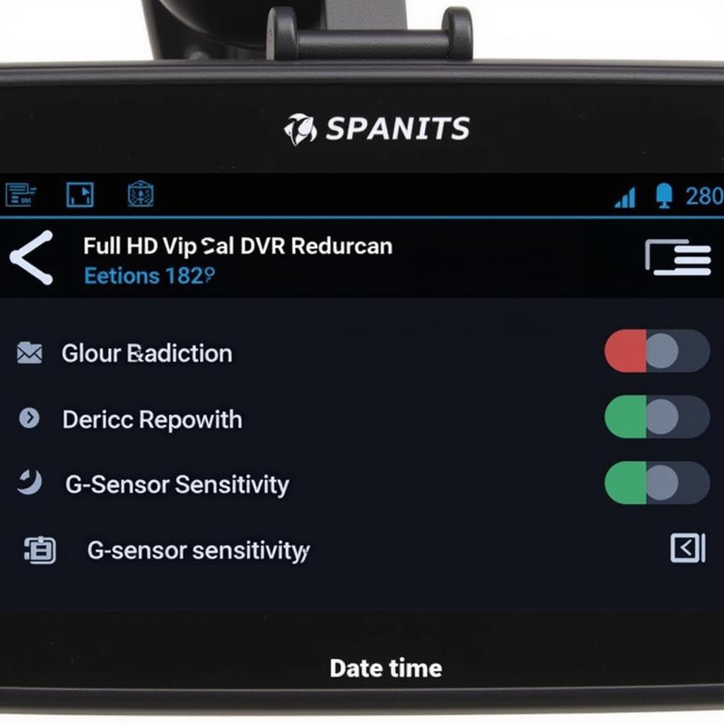 Navigating Full HD Car DVR Settings