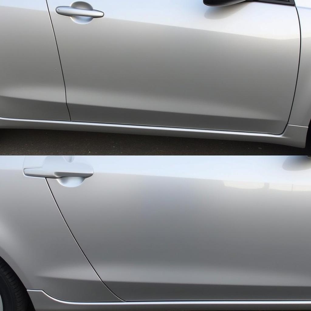 Deep Car Scratch Repair Before and After