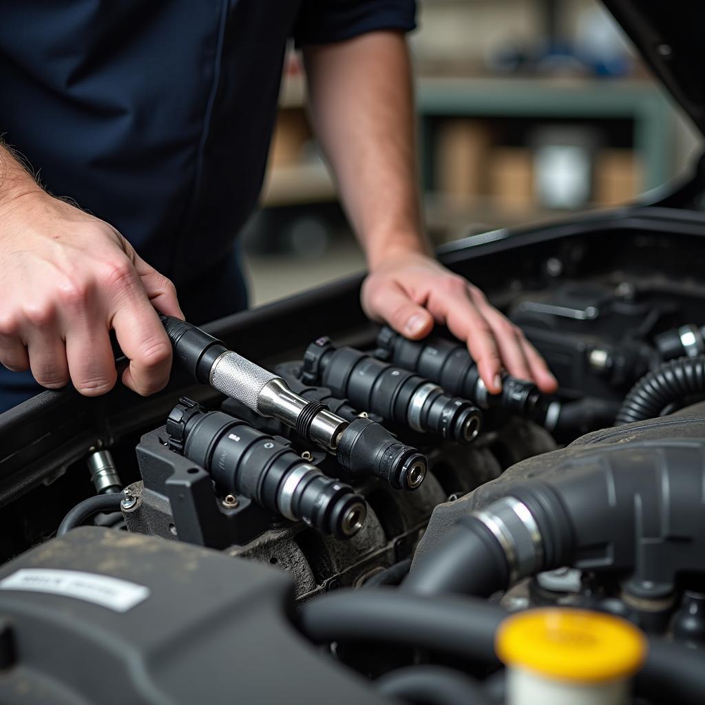 Cleaning diesel fuel injectors