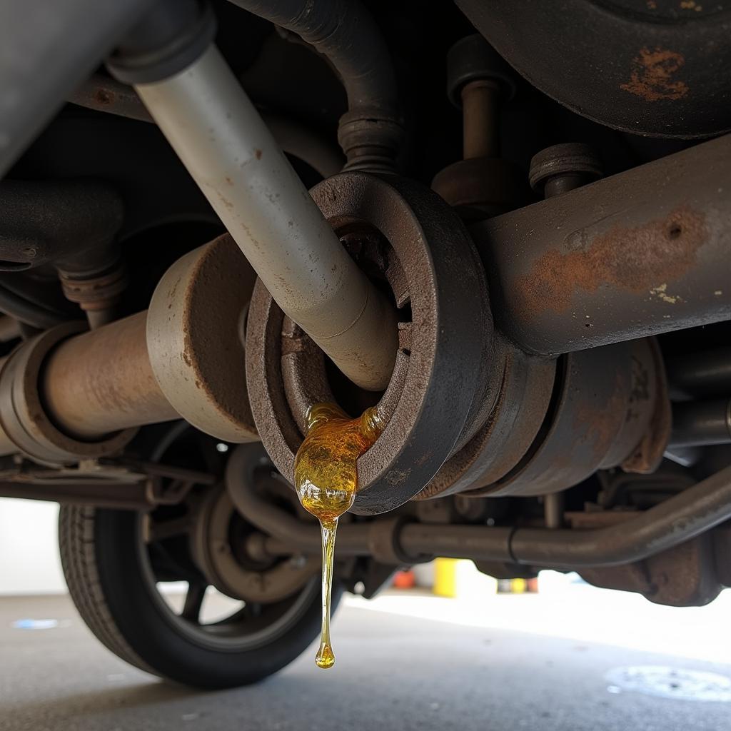 Car Differential Fluid Leak