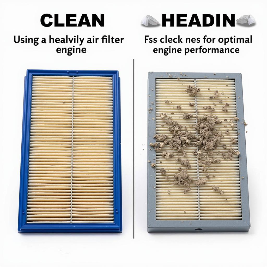 Dirty Car Air Filter