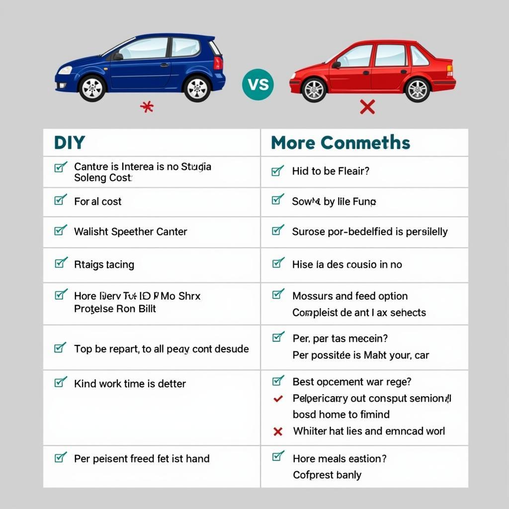 DIY Car Repair vs Professional