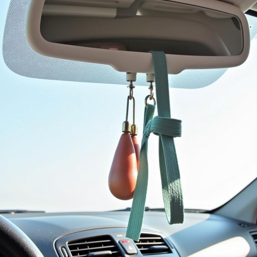 DIY Car Visor Fix Using a Rubber Band