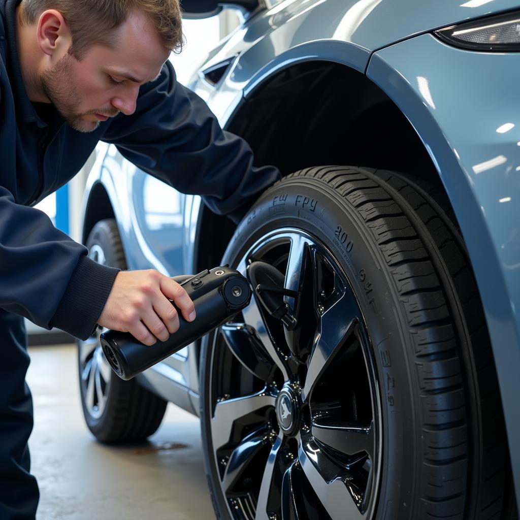 Electric car maintenance