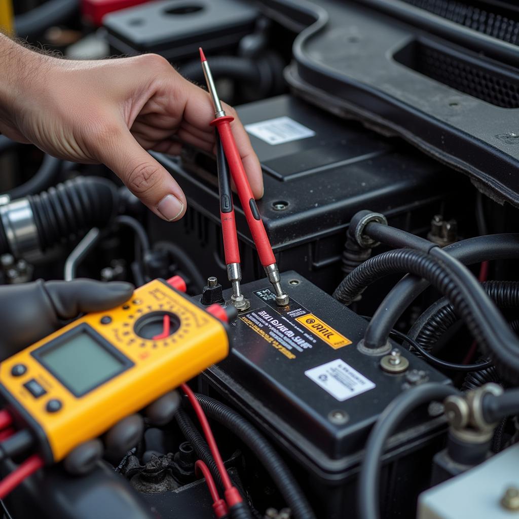 Checking car battery after EMP