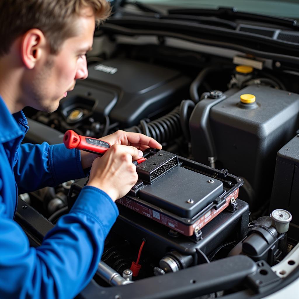 Inspecting car ECU for EMP damage