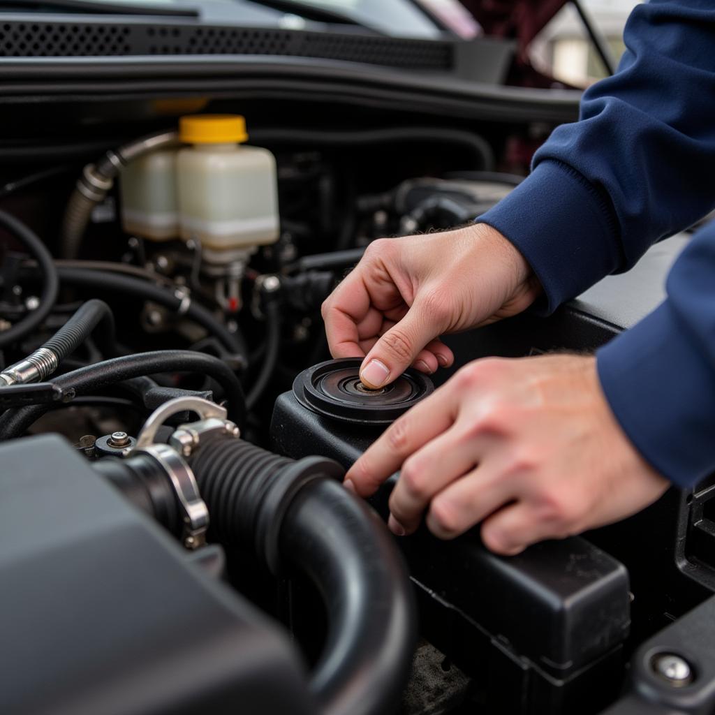 Checking Engine Compartment