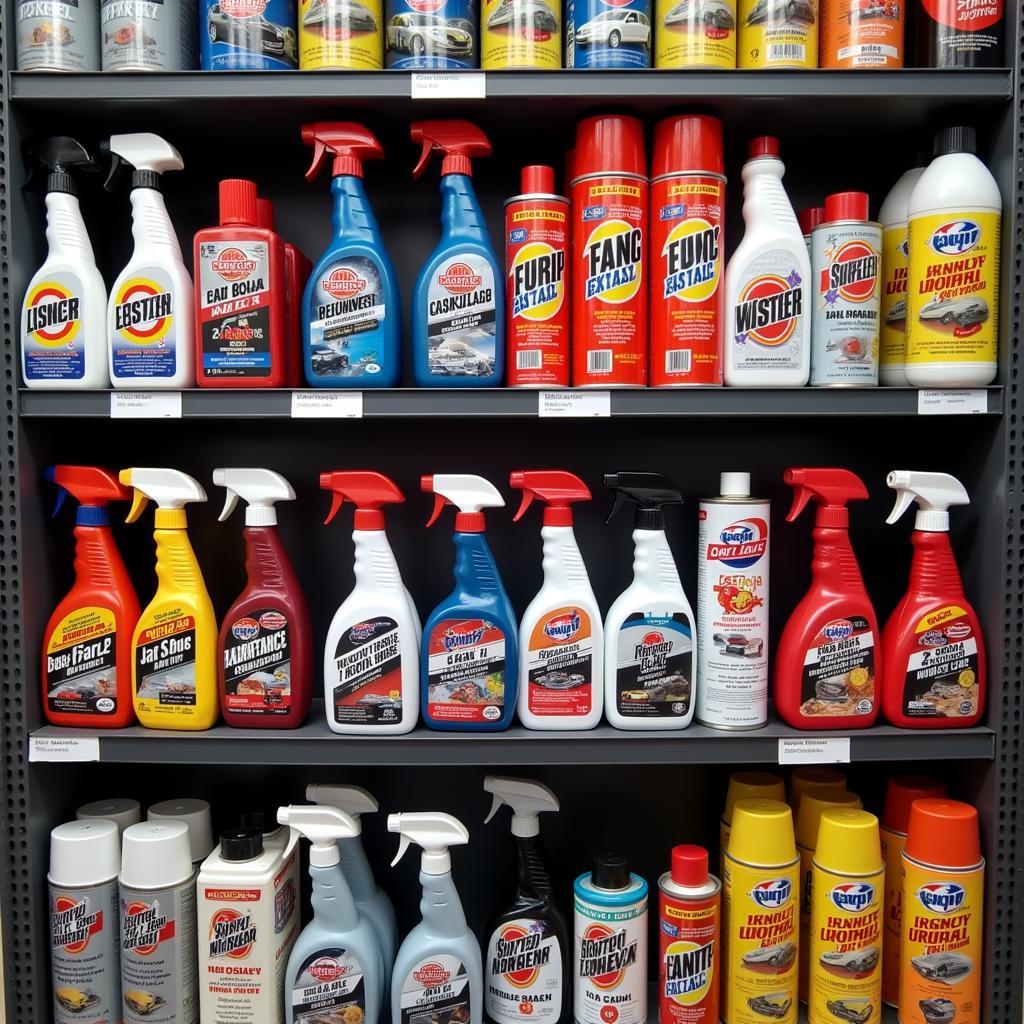 Various Euro Car Parts Maintenance Sprays