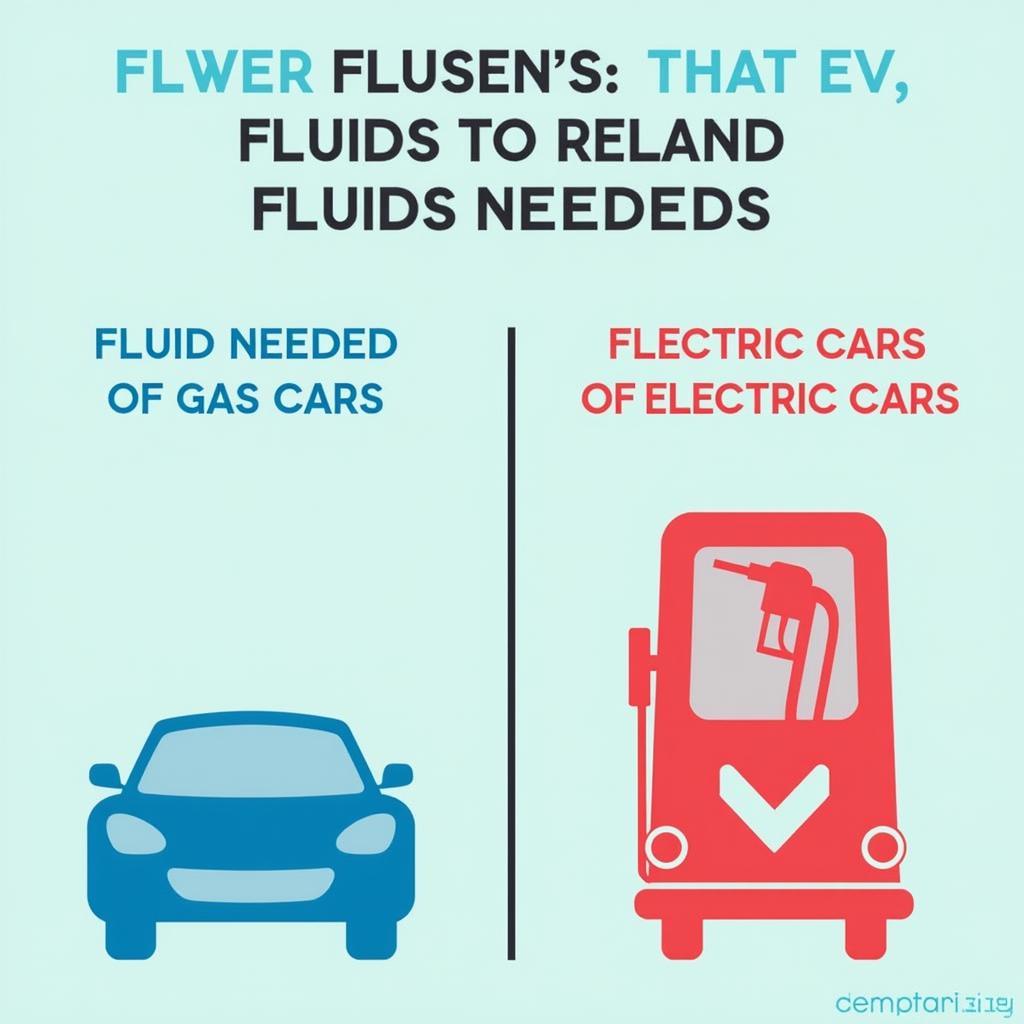 Various fluids needed for a gas car