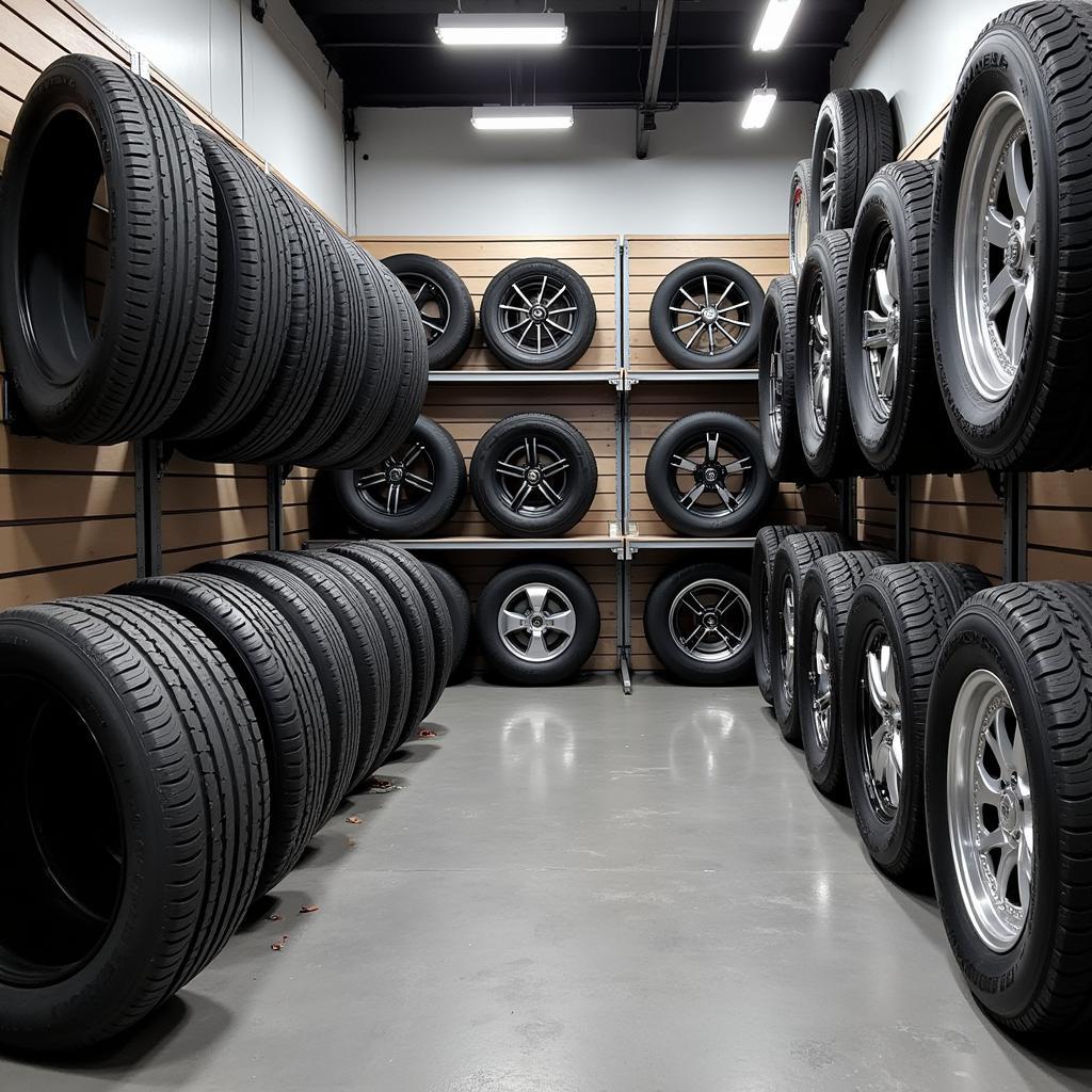 Selection of tires for electric vehicles in a tire shop