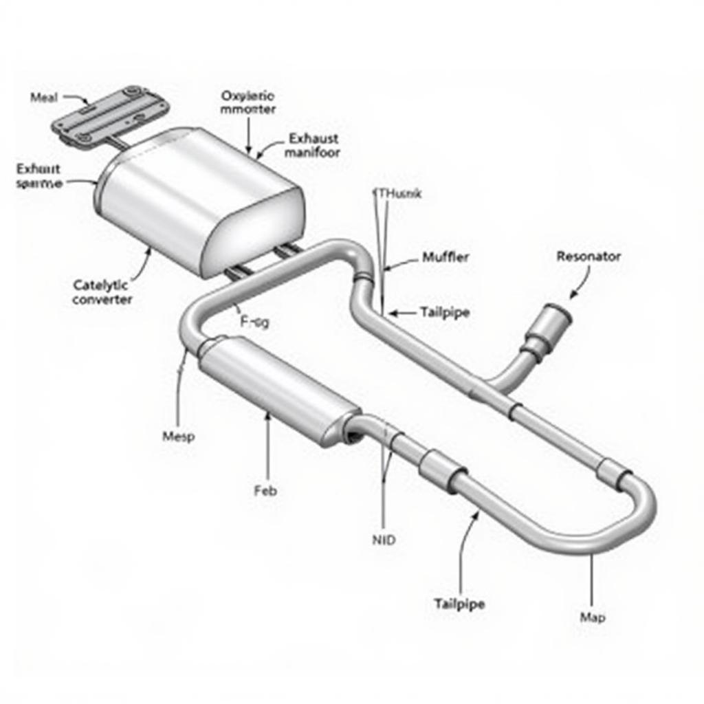 Car Exhaust System Diagram