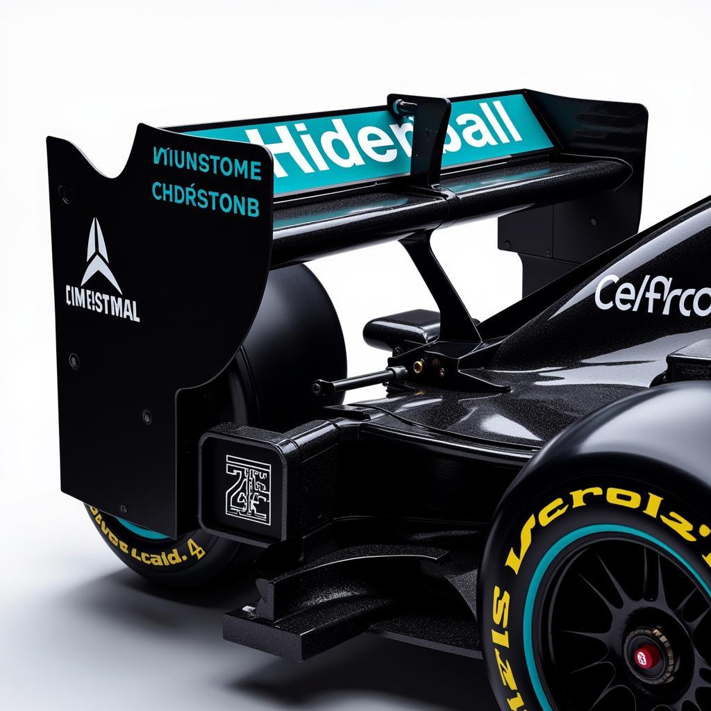 F1 Car Rear Wing Aerodynamics