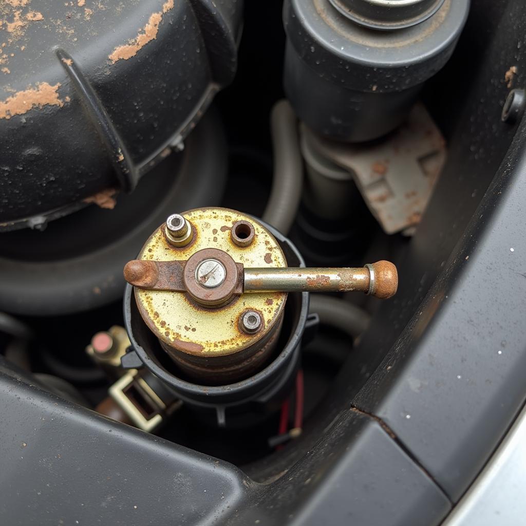 Faulty Fuel Sending Unit in a Car's Fuel Tank