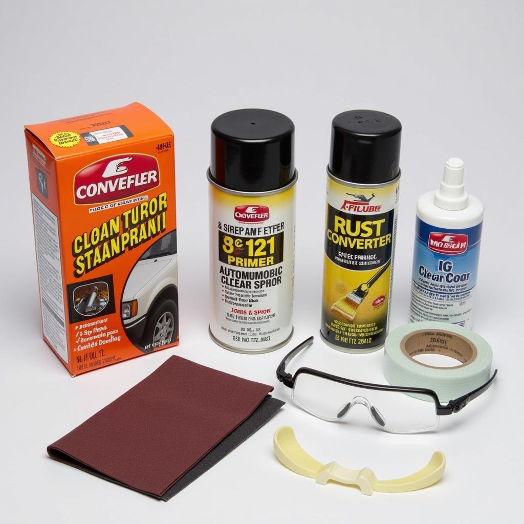 Materials for fixing car rust