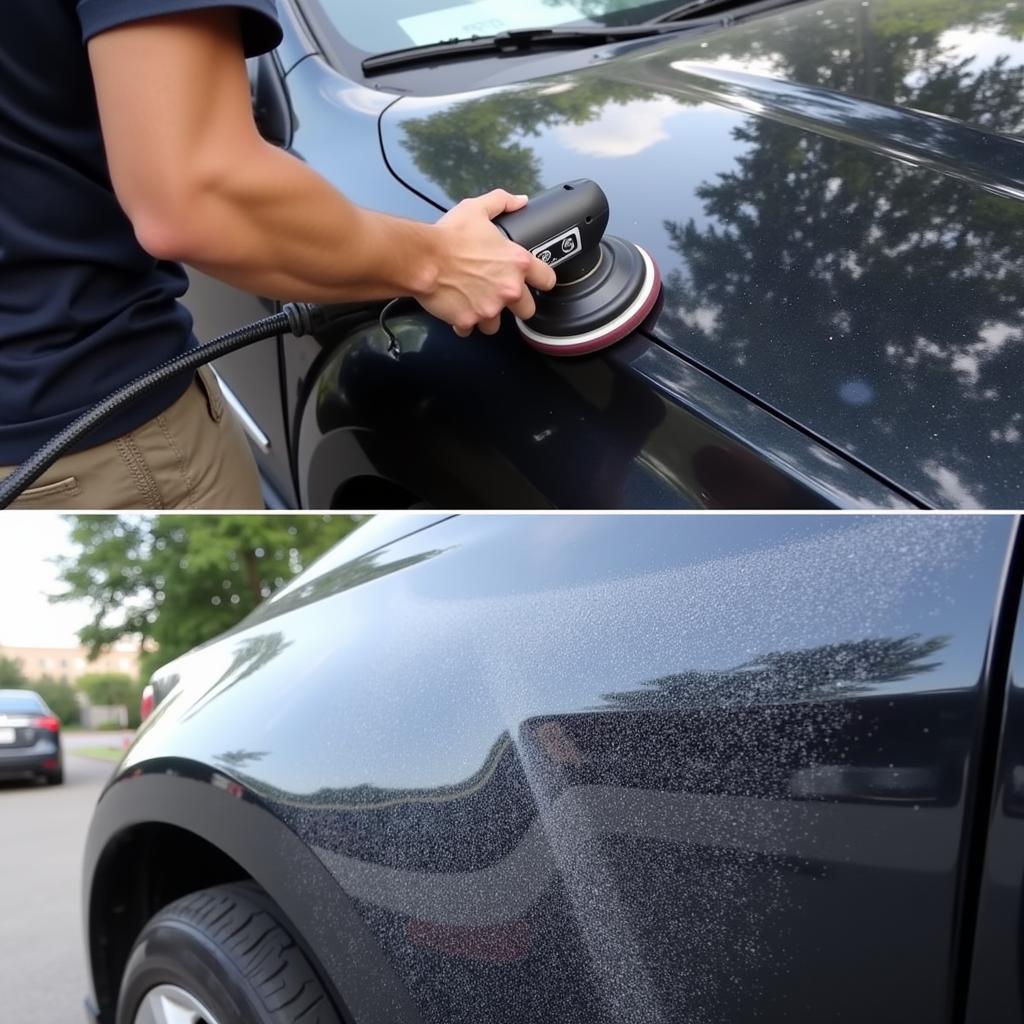 Polishing Car Paint to Remove Oxidation