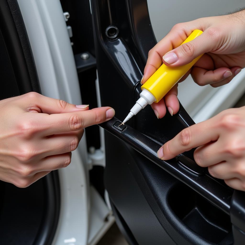 Fixing Cracked Car Plastic