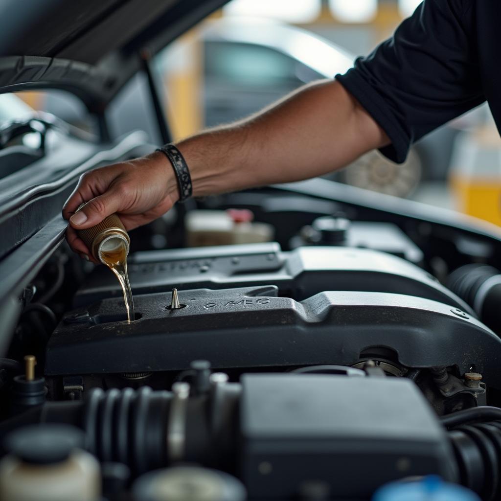 Used car fluids check