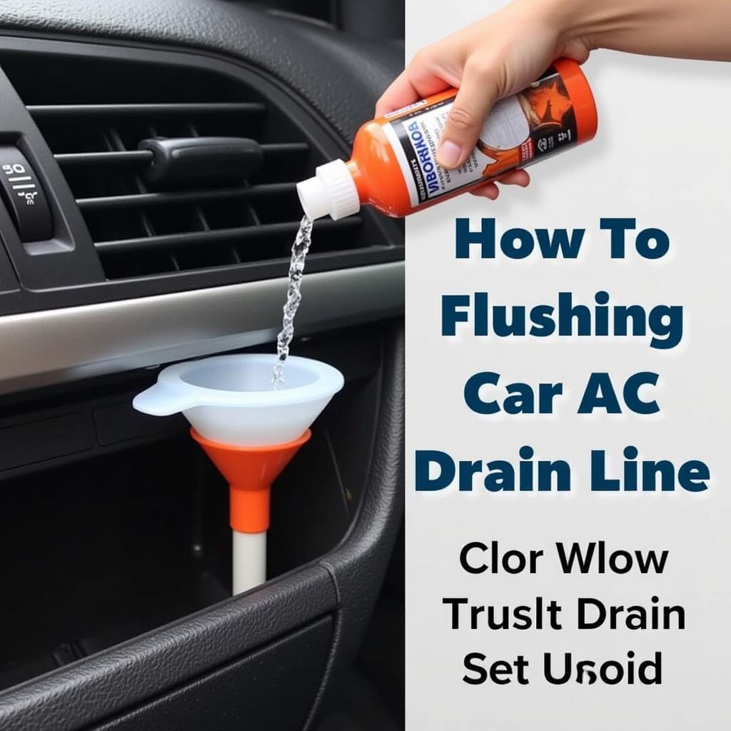 Flushing Car AC Drain Line