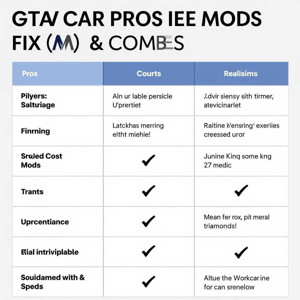 GTA V Fix Car Mod Comparison