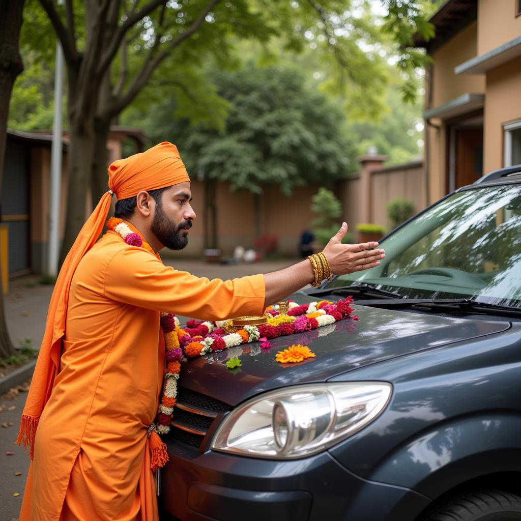 Hindu Car Puja Ceremony