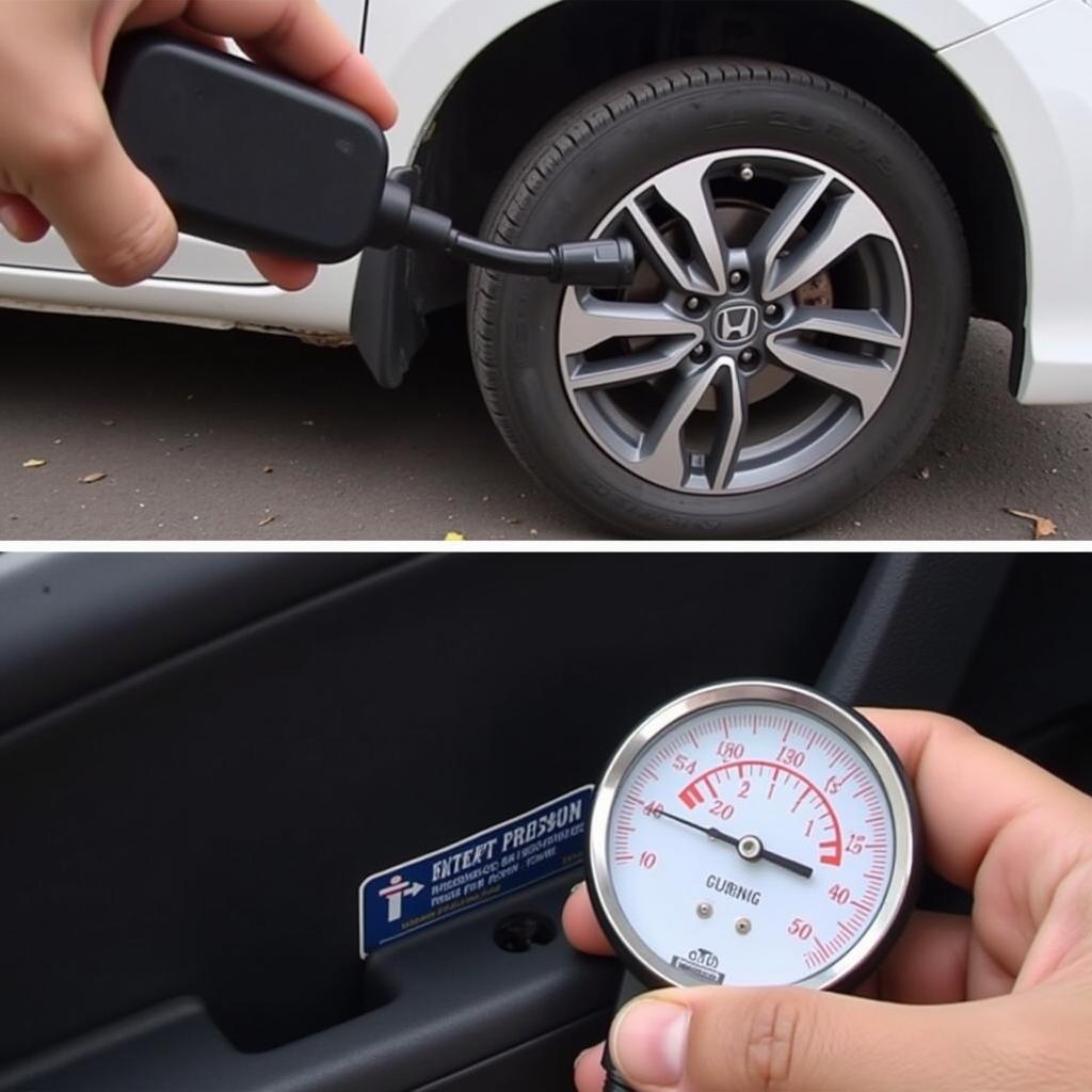 Honda Amaze Tire Pressure Check