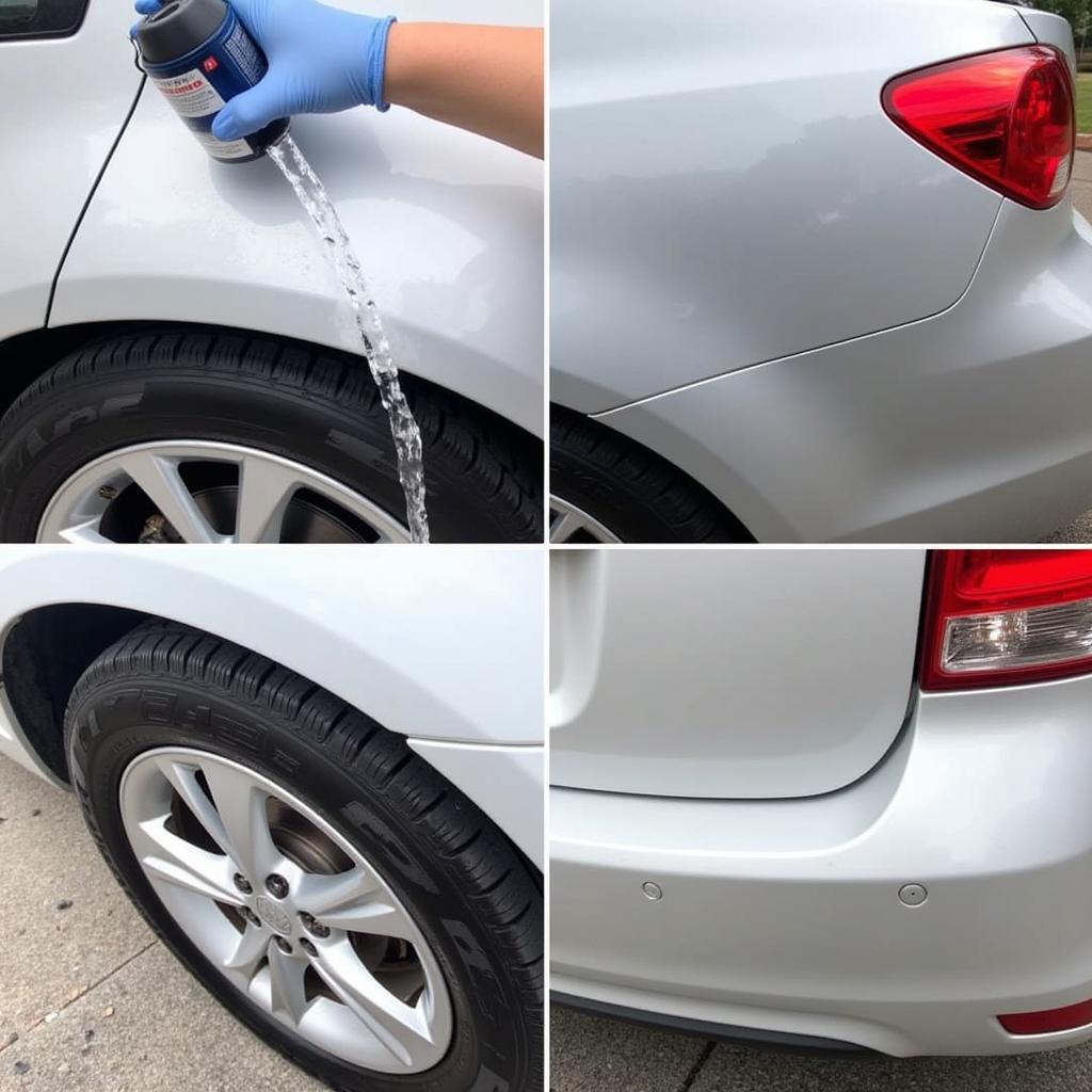 Hot Water Dent Removal Process