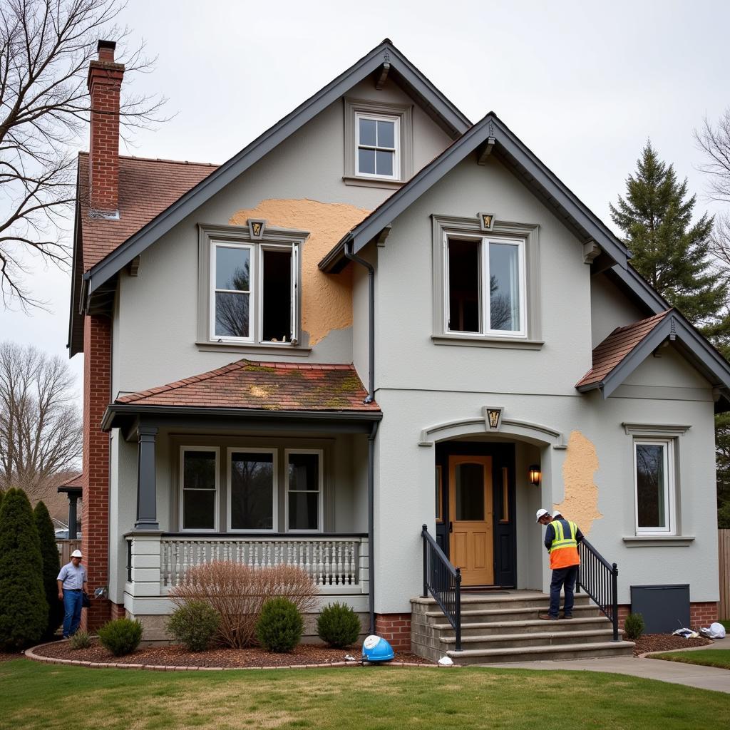 House Repair After Car Crash Incident