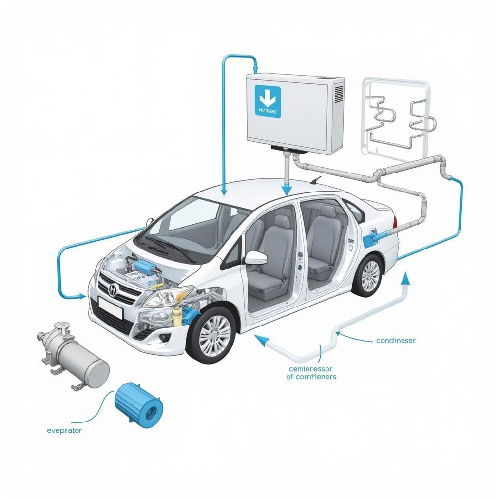 Hybrid Car AC Components