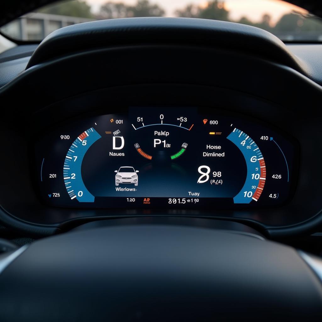 Hybrid Car Dashboard