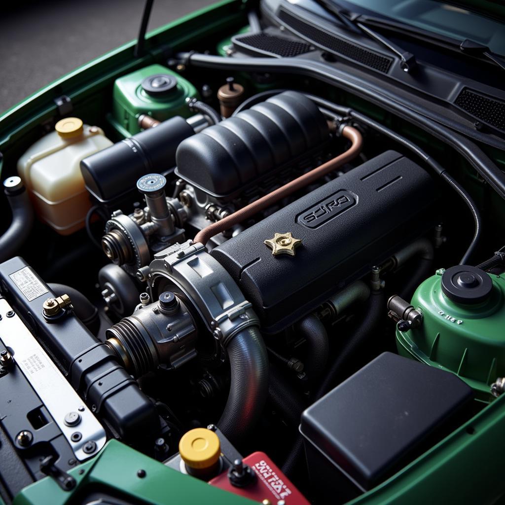 Modern import car engine