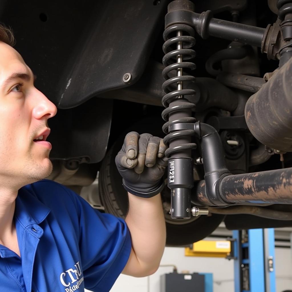 Inspecting 2012 Nissan Maxima SV Suspension