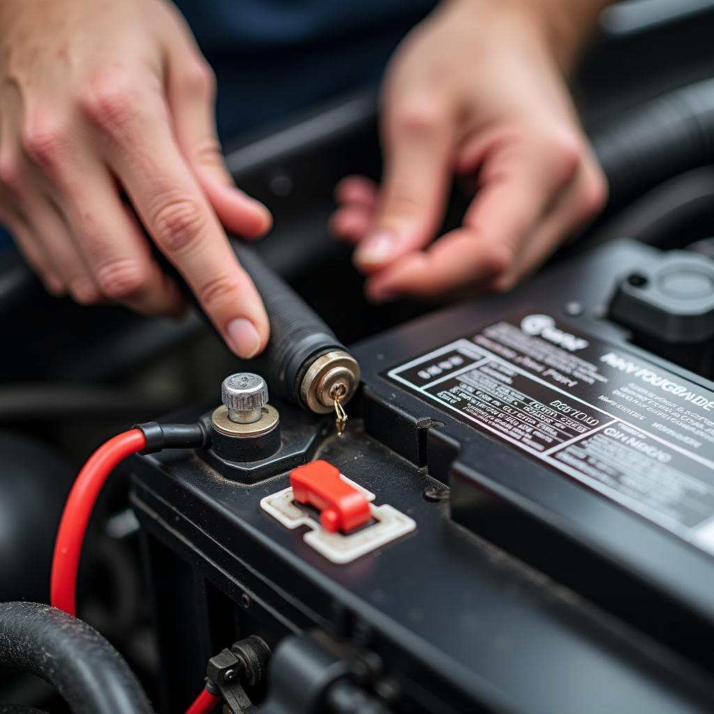 Inspecting battery cables